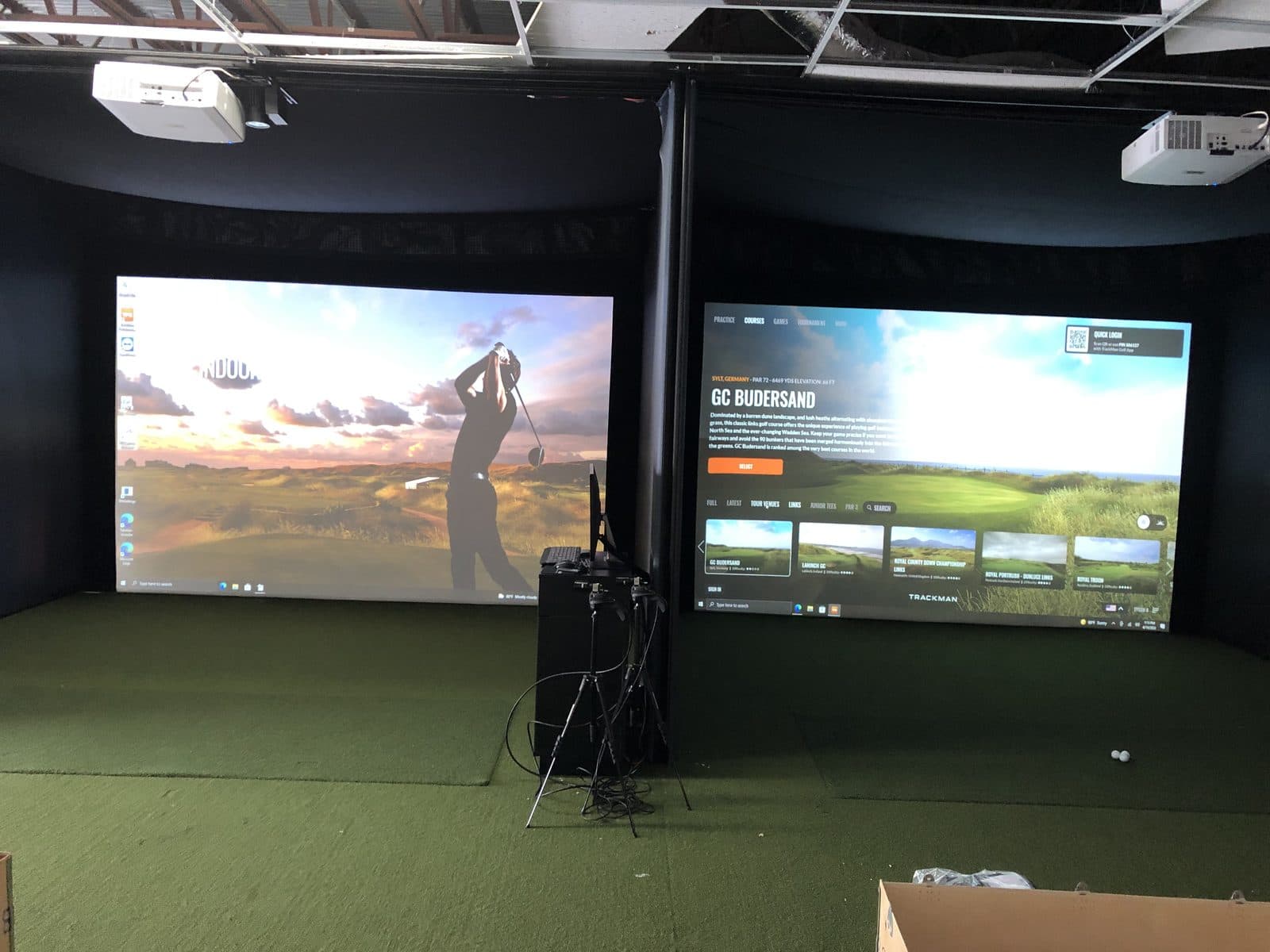 Basement install with blackout treatment and lighting zones